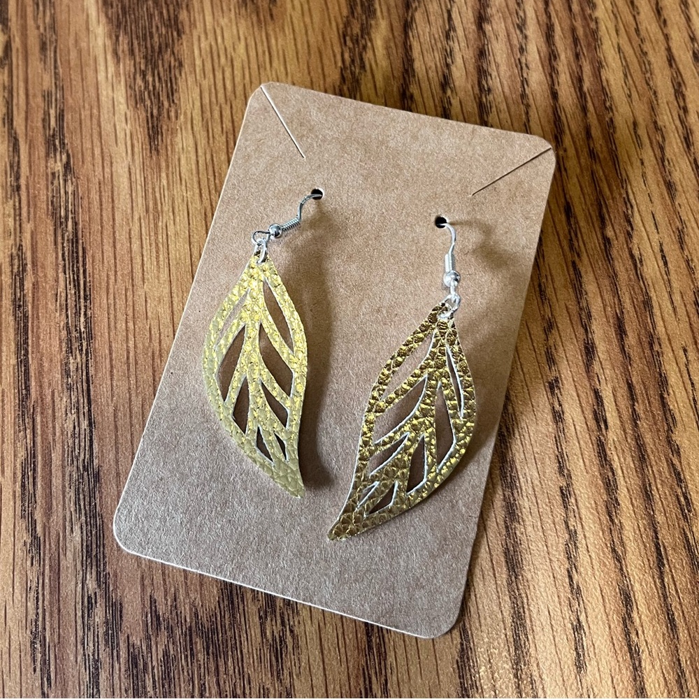 Elegant Gold Leaf Earrings